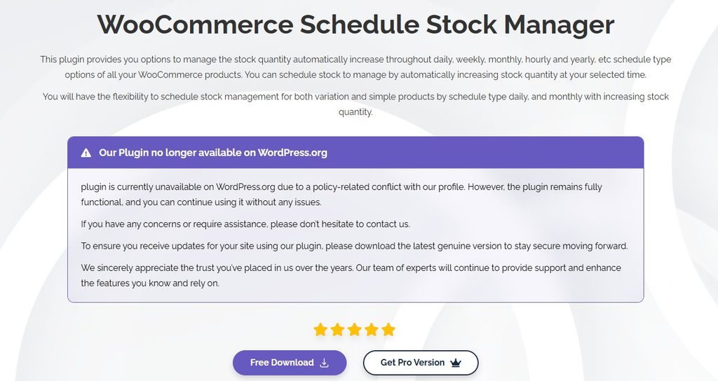 Schedule Stock Manager